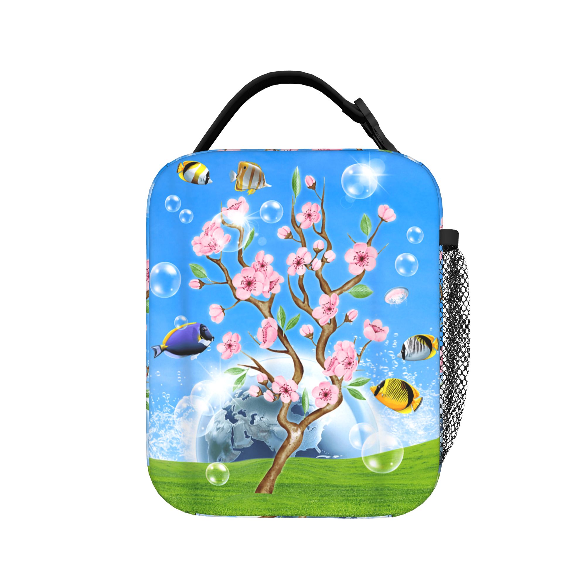 Office Tech Bag - Frutiger Aero Estetik Teknoloji Kiraz Çiçeği