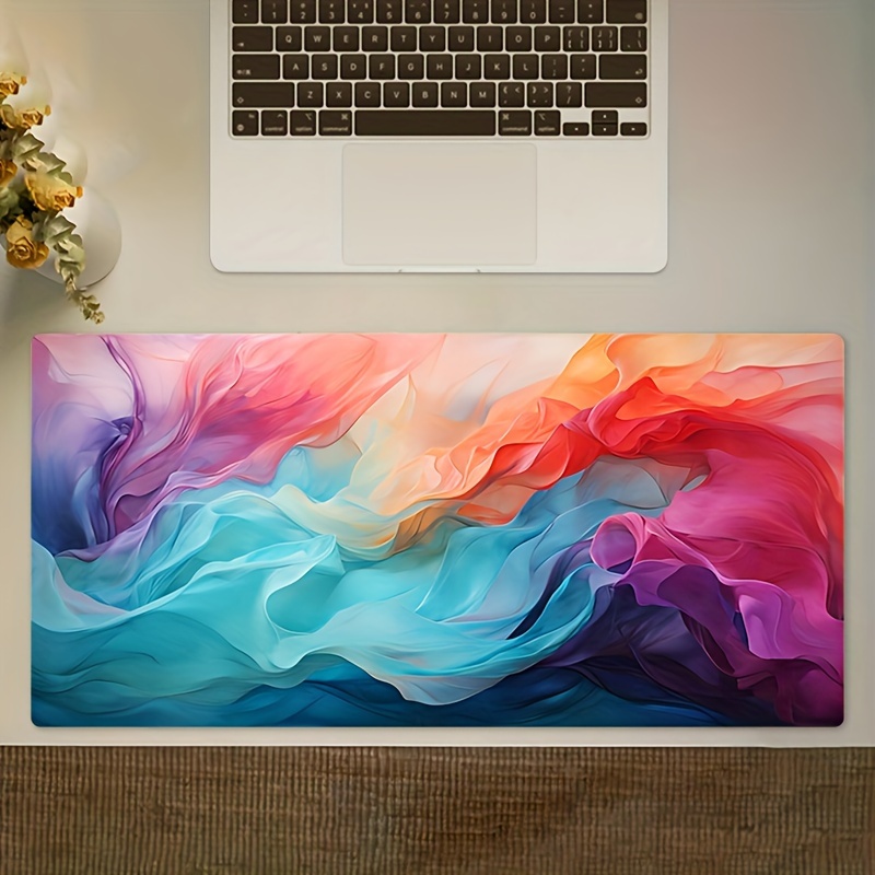 Office Tech Desk - Büyük Soyut Renkli Mouse Pad Teknoloji