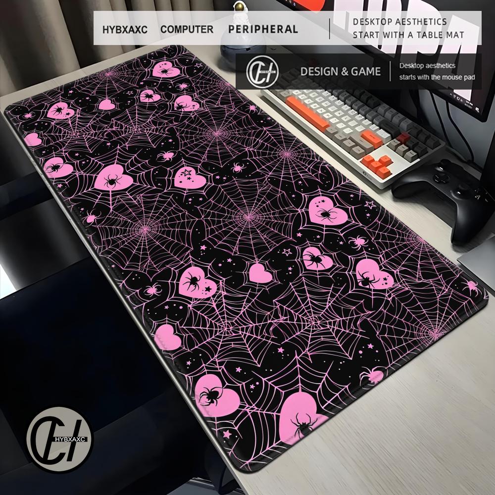 Office Tech Desk - 90x40 Beyaz veya Pembe Örümcek Ağı