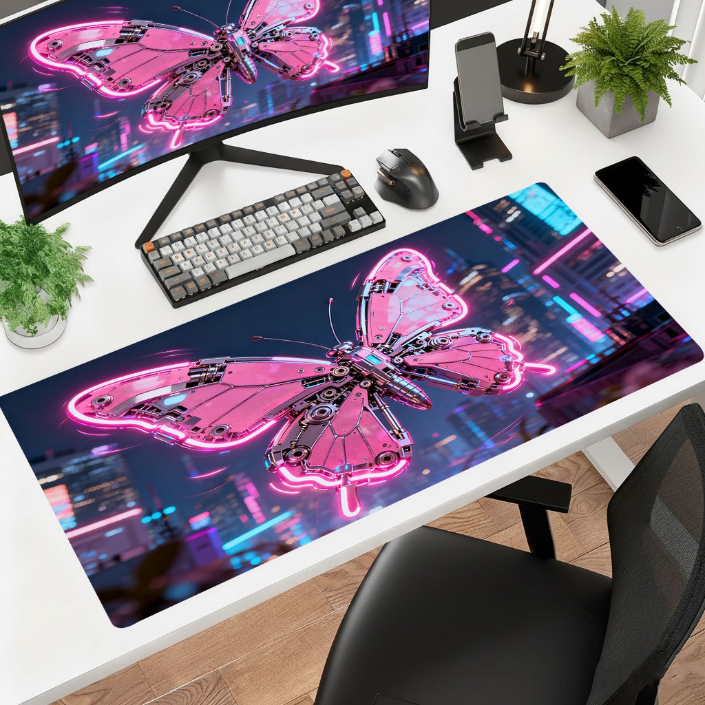Office Tech Desk - Marka Pembe Teknoloji Demir Sanat Mouse