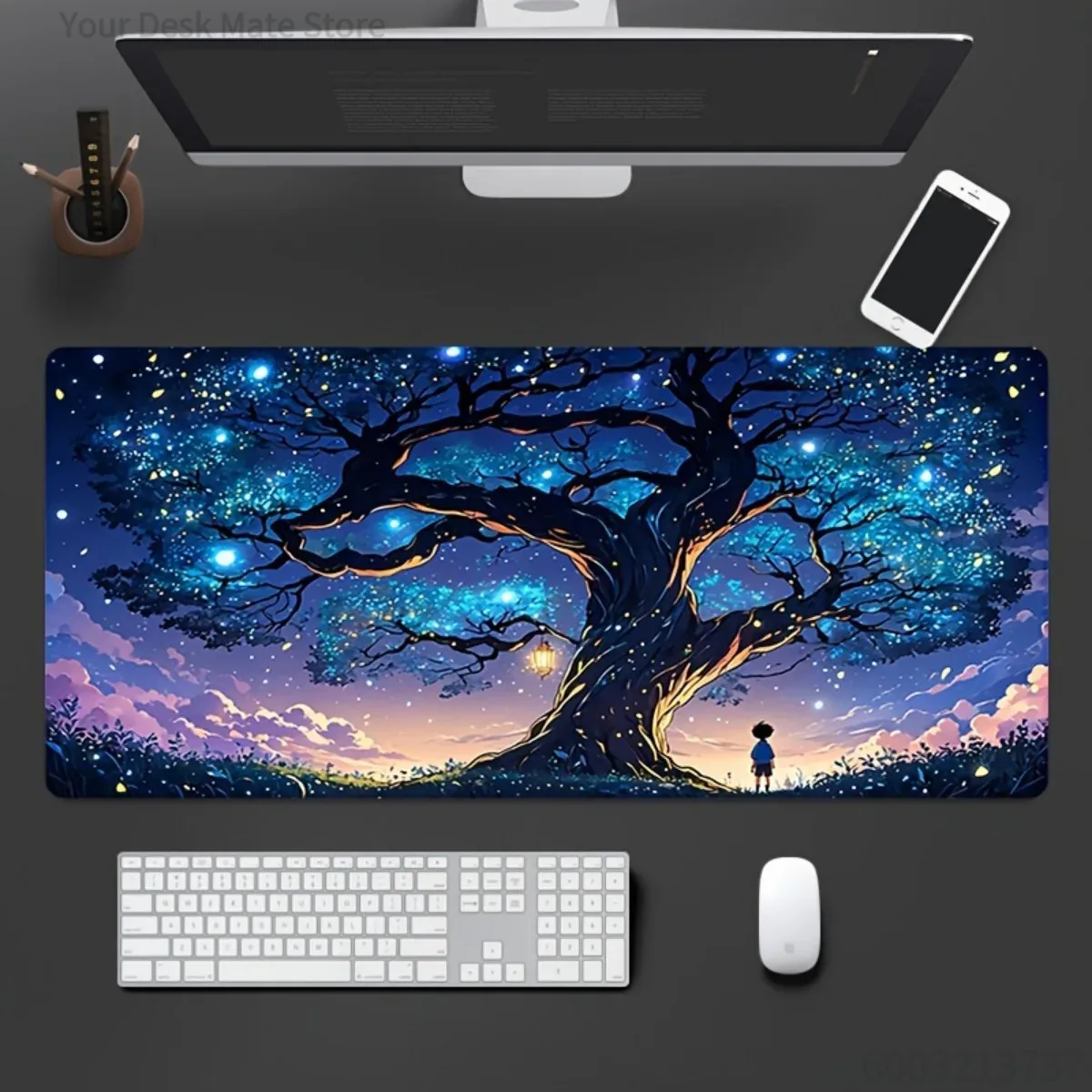 Office Tech Desk - Oyun Masası Matı Kauçuk Kaymaz Yüksek