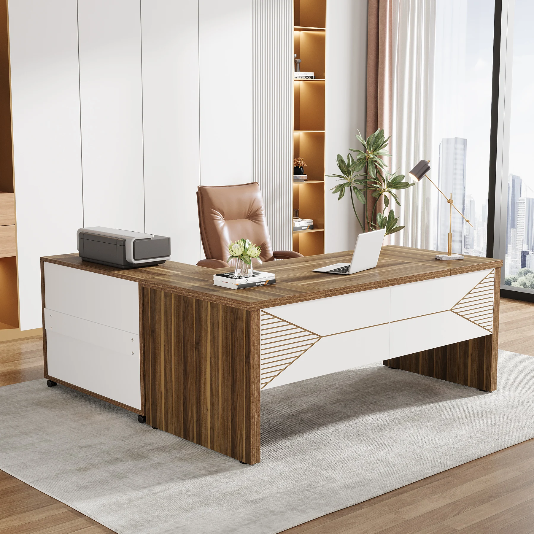 Tribesigns Modern Lüks L Şekil - Office Tech Desk incelemesi ve fiyatı